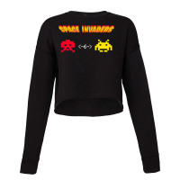 Space Invaders  70s Boy Cropped Sweater | Artistshot