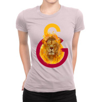 Galatasaray Aslan Fire Baby Hipster Ladies Fitted T-shirt | Artistshot