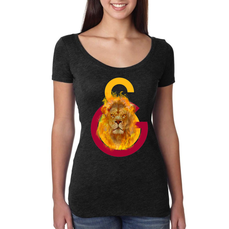 Galatasaray Aslan Fire Baby Hipster Women's Triblend Scoop T-shirt by getaaimenam | Artistshot