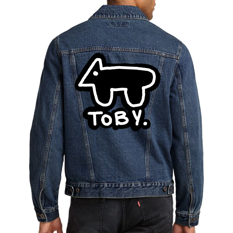 The Dog Is Toby Baby Humor Men Denim Jacket by loretzexson | Artistshot