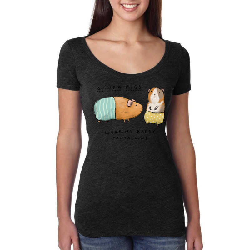 Guinea Pigs Wearing Baggy Pantaloons Vintage Women's Triblend Scoop T-shirt by xhixhodaylyna | Artistshot