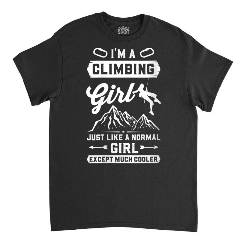 Womens Climbing Alpinism Wall Climber Rock V Neck T Shirt Classic T-shirt | Artistshot