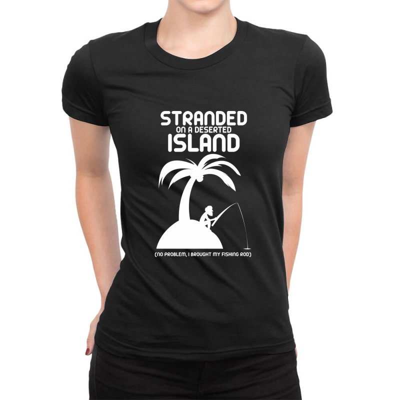 Stranded On A Deserted Island Ladies Fitted T-Shirt by BRANDONUTCHINSON | Artistshot