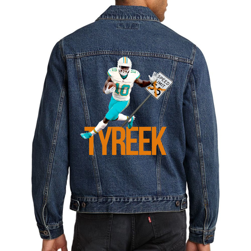 Tyreek No Speed Limit In Miami Blue Trending Men Denim Jacket by koorenayoubq | Artistshot