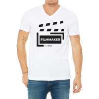 Filmmaker Black Classic 80s Hipster V-neck Tee | Artistshot