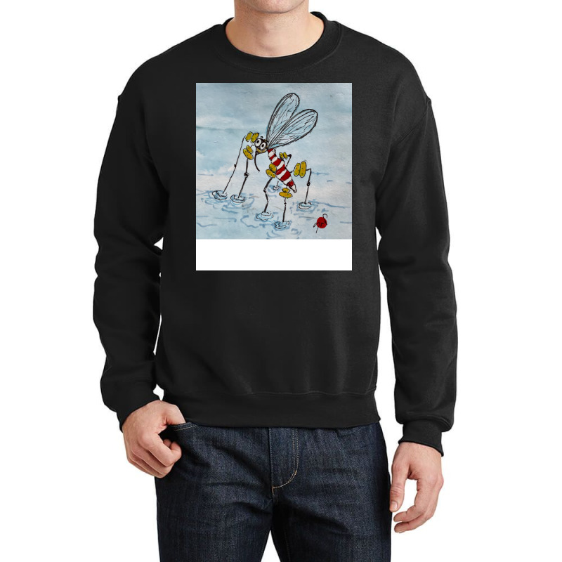 Swim Mosquito Yellow Cute Crewneck Sweatshirt by zemkamajoor1 | Artistshot