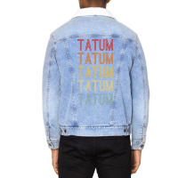 Tatum Name Vintage Retro Tumblr Travel Unisex Sherpa-lined Denim Jacket | Artistshot