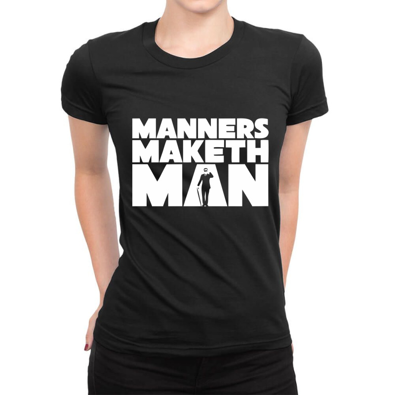 Manners Maketh Man Ladies Fitted T-Shirt by nbobatiga | Artistshot