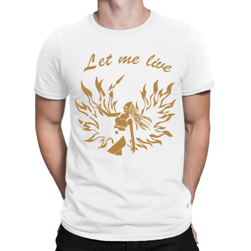 Limited Edition Let Me Live Gold - Claire Redfield T-shirt | Artistshot