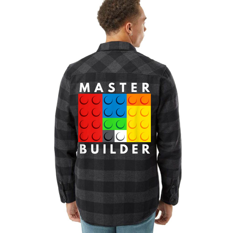 Master Builder Building Blocks Brick Builders Toys Present T Shirt Flannel Shirt | Artistshot