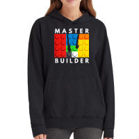 Master Builder Building Blocks Brick Builders Toys Present T Shirt Vintage Hoodie | Artistshot