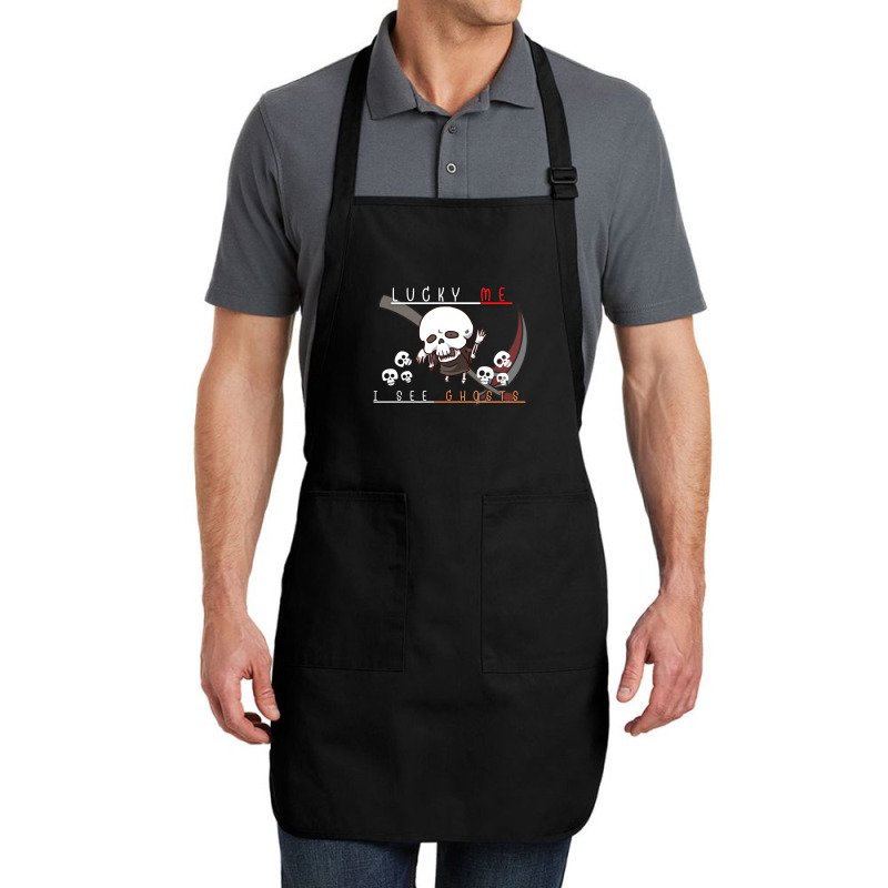 Ghosts Skeleton Full-length Apron | Artistshot