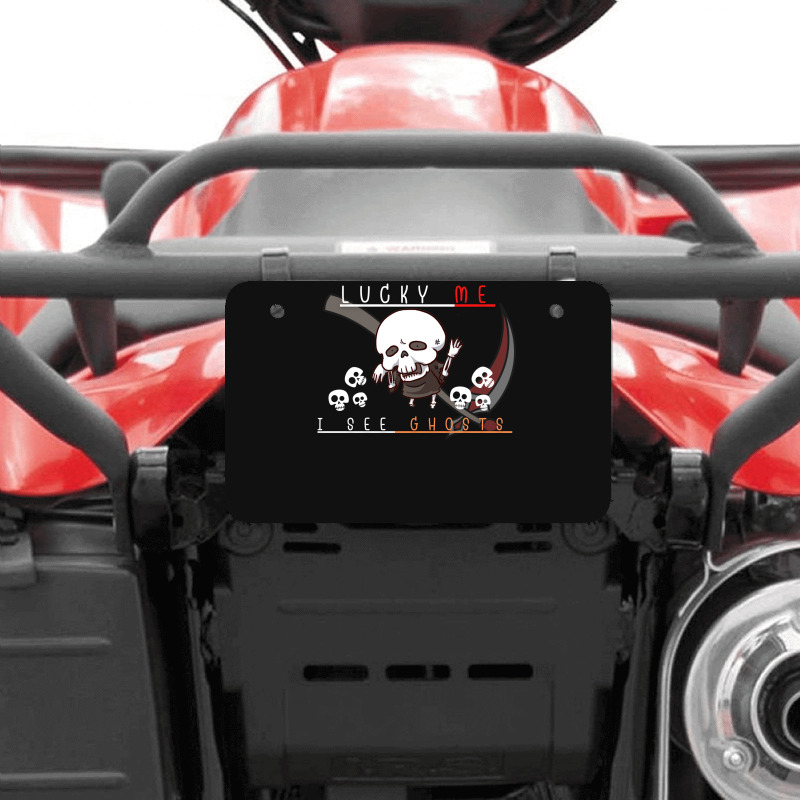 Ghosts Skeleton Atv License Plate | Artistshot