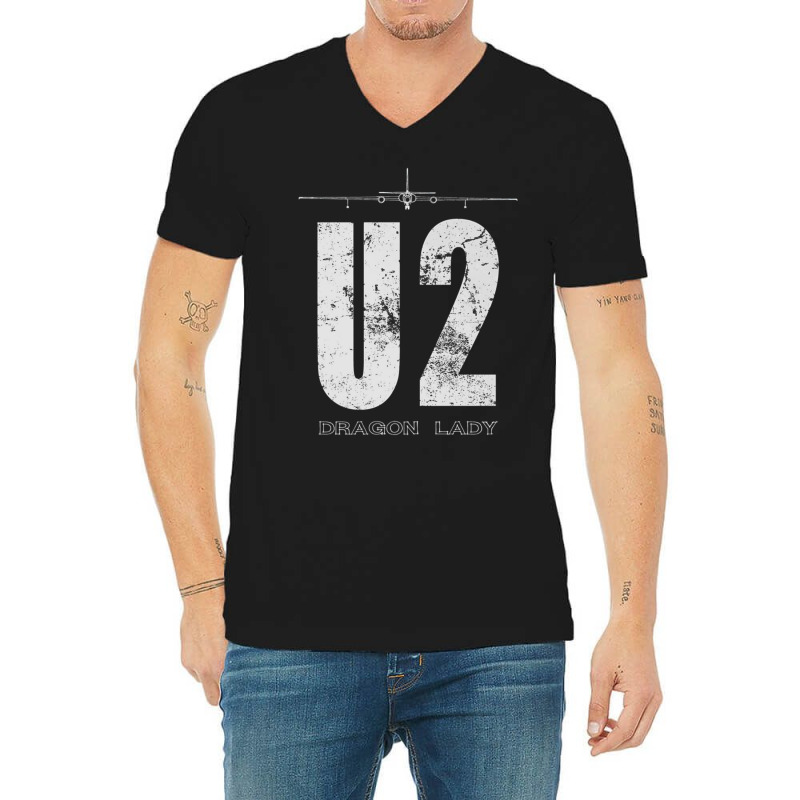 U 2 Dragon Lady Spy Plane Premium T Shirt V-Neck Tee by sunda | Artistshot