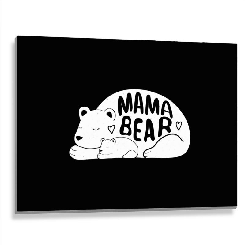 Cute   Trendy Mama Bear  Mothers Day  G003562 Metal Print Horizontal | Artistshot