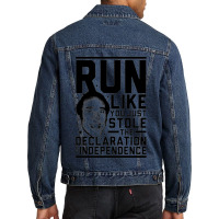 Run Like Nick Cage T Shirt Men Denim Jacket | Artistshot