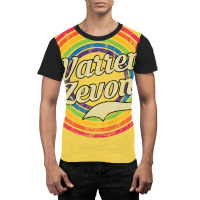 Warren Zevon  Retro Rainbow Girl Blue Graphic T-shirt | Artistshot