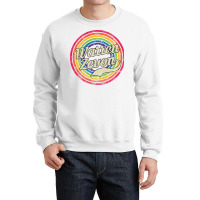 Warren Zevon  Retro Rainbow Girl Blue Crewneck Sweatshirt | Artistshot