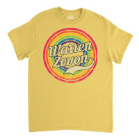 Warren Zevon  Retro Rainbow Girl Blue Classic T-shirt | Artistshot