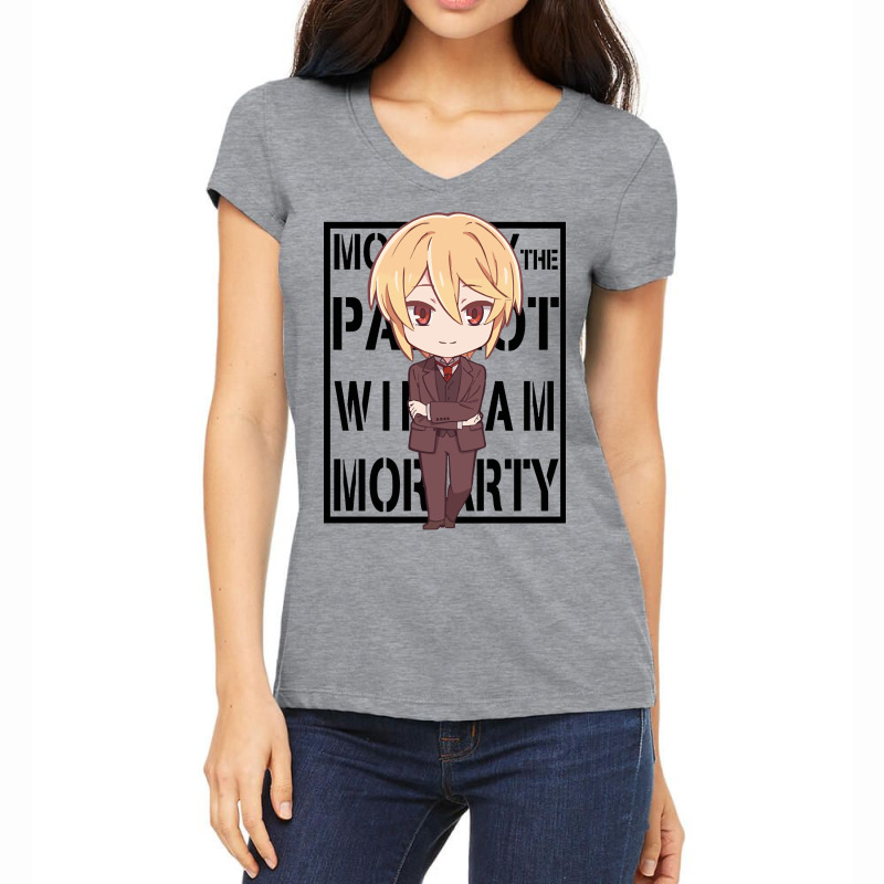 Limited Edition Moriarty The Patriot - William James Moriarty(chibi) - Women's V-Neck T-Shirt by macklinsampson | Artistshot