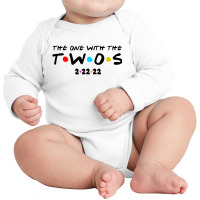 The One With The Twos 2 22 2022 Long Sleeve Baby Bodysuit | Artistshot