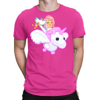 Pink Flying Unicorn Kids  Stars T-shirt | Artistshot