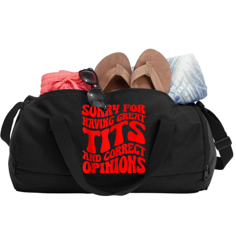 Sorry For Having Great Tita And Correct Opinions Groovy Tank Top Duffel Bag | Artistshot