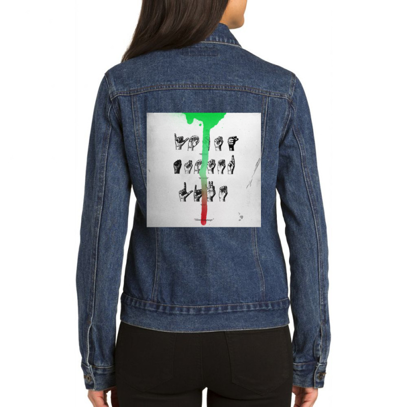 Slime Language Album Ladies Denim Jacket by BrentBir | Artistshot