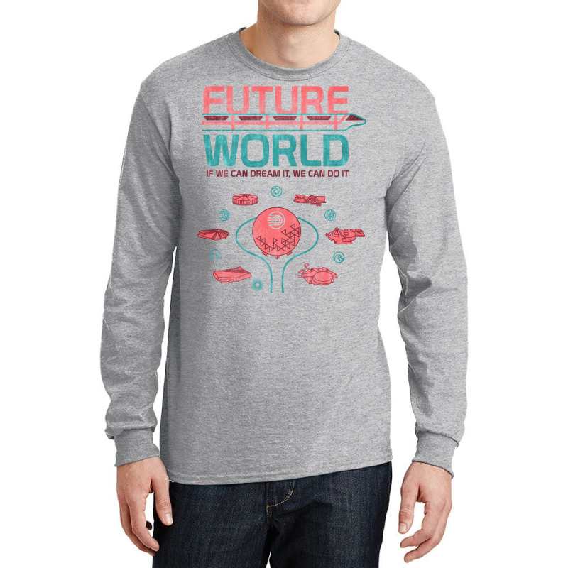 Future World Map Baby Green Long Sleeve Shirts | Artistshot