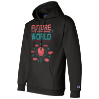 Future World Map Baby Green Champion Hoodie | Artistshot