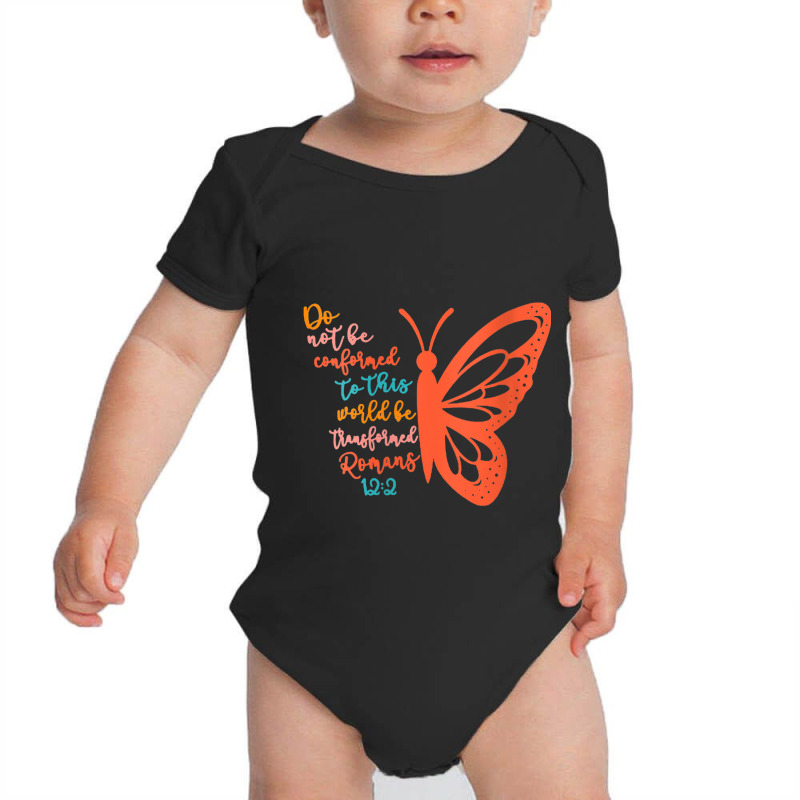 Womens Do Not Be Conformed To This World Be Transformed Romans 122 V-n Baby Bodysuit | Artistshot