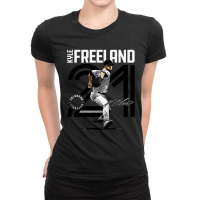 Kyle Freeland Inline Ladies Fitted T-shirt | Artistshot