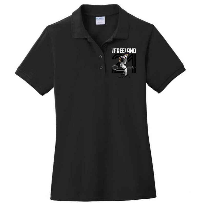 Kyle Freeland Inline Ladies Polo Shirt by ErnestGallon | Artistshot