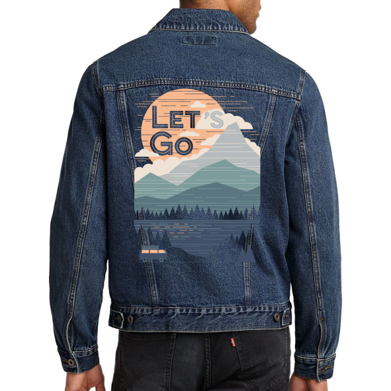 Lets Go Baby Hipster Men Denim Jacket | Artistshot