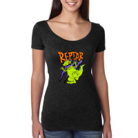 Rugrats Reptar  Out Of Print Remaster 1 Women's Triblend Scoop T-shirt | Artistshot