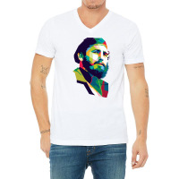 Fidel Castro Baby Blue V-neck Tee | Artistshot