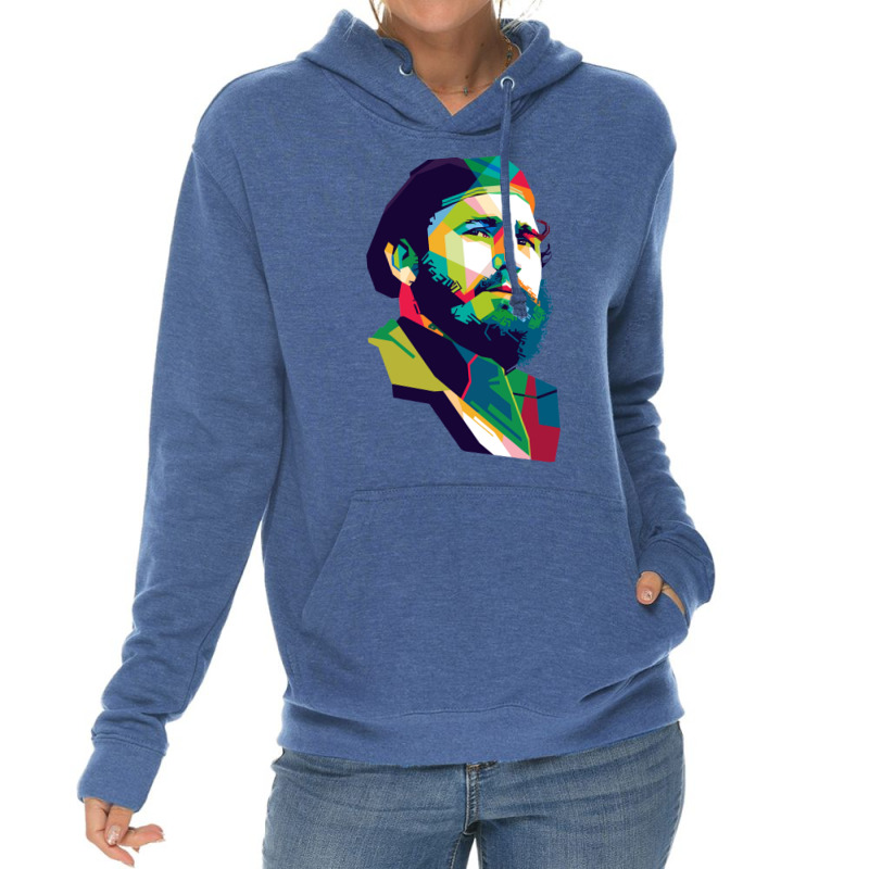 Fidel Castro Baby Blue Lightweight Hoodie | Artistshot