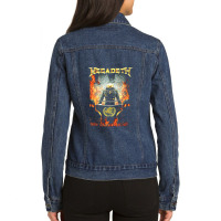 Megadeath World Order Ladies Denim Jacket | Artistshot