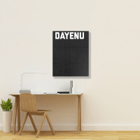 Dayenu Enough Jewish Torah Passover Jews Seder Hanukkah Portrait Canvas Print | Artistshot