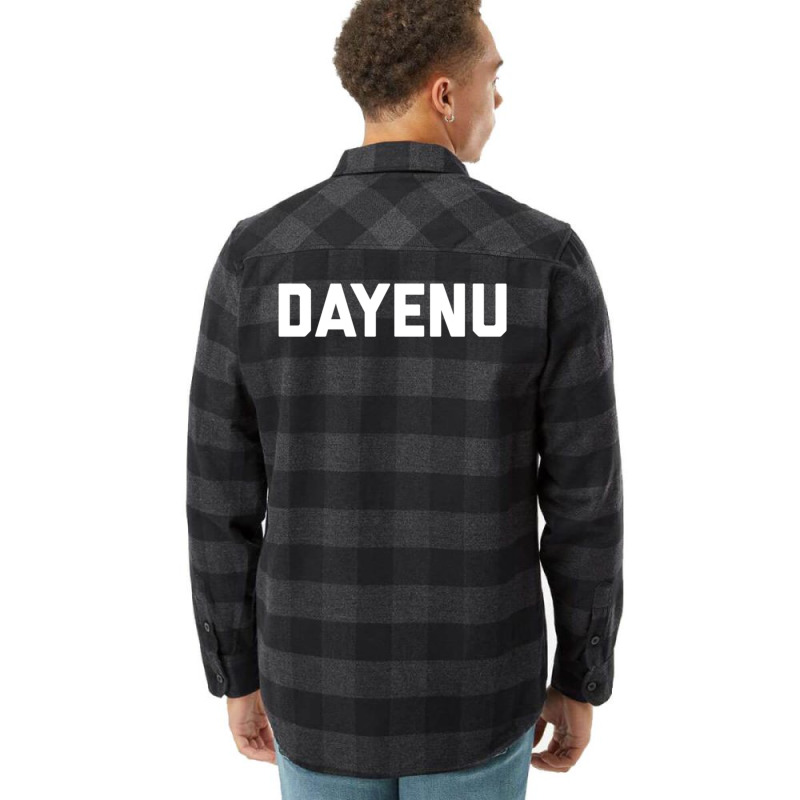 Dayenu Enough Jewish Torah Passover Jews Seder Hanukkah Flannel Shirt | Artistshot