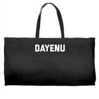 Dayenu Enough Jewish Torah Passover Jews Seder Hanukkah Weekender Totes | Artistshot