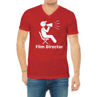 Film Director In Black And White Classic Nature Cute V-neck Tee | Artistshot