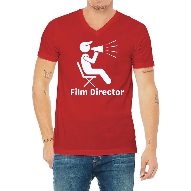 Film Director In Black And White Classic Nature Cute V-Neck Tee by romawitaricec | Artistshot