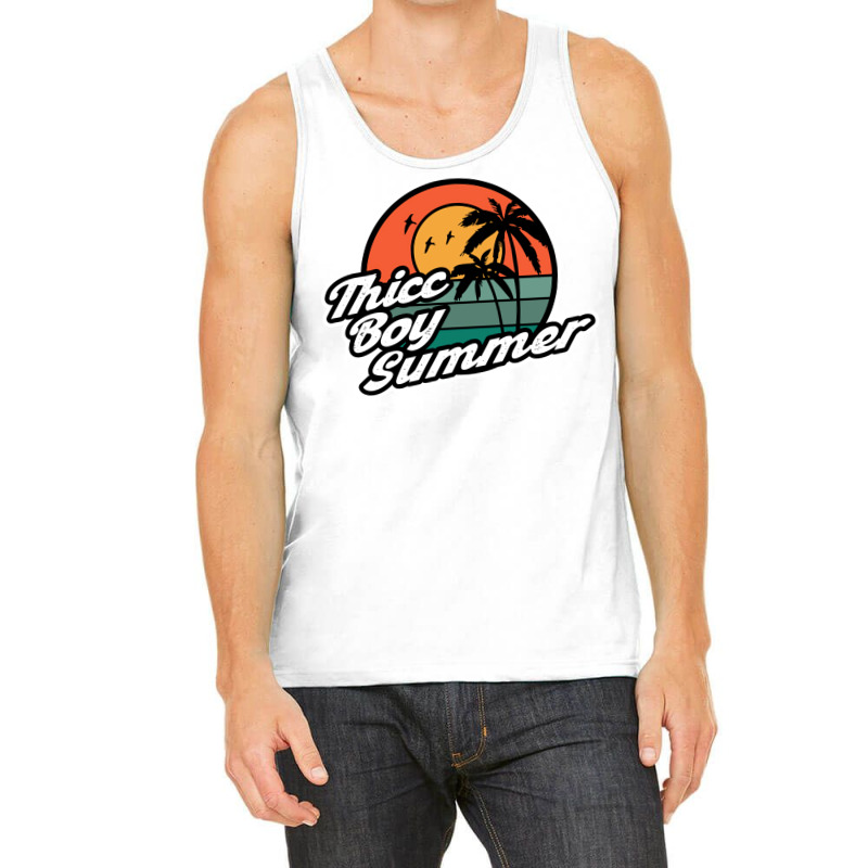 Thicc Boy Summer Tumblr Funny Tank Top by axmyabrielg | Artistshot