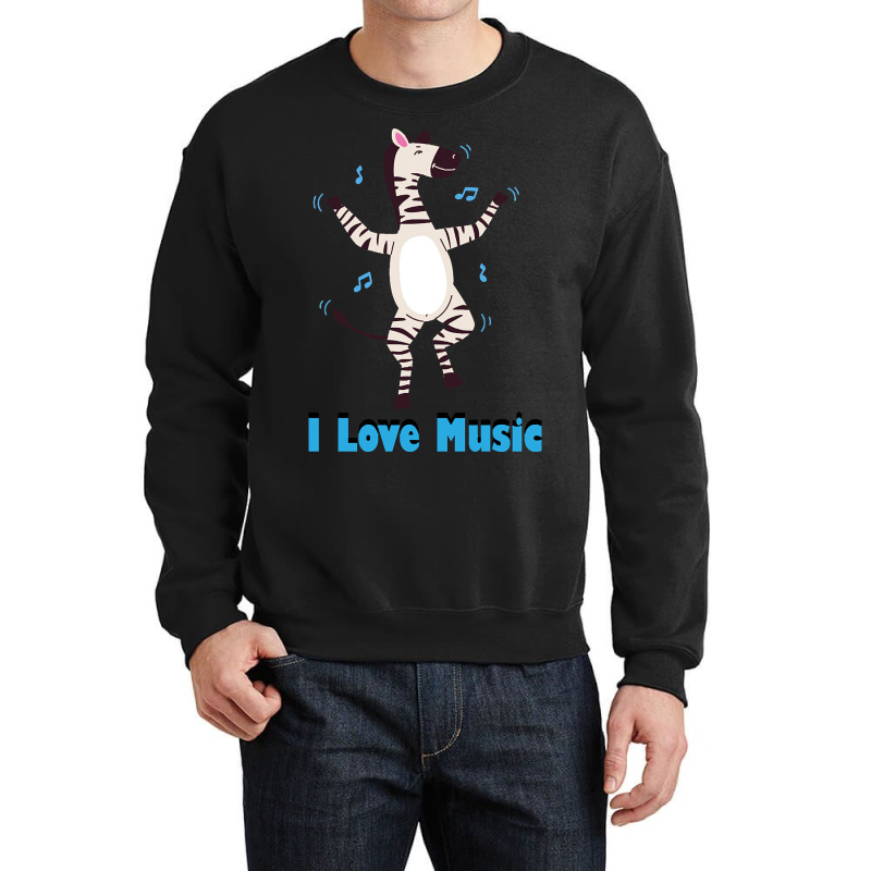 Limited Edition I Love Music Crewneck Sweatshirt by laurynvanhoose | Artistshot