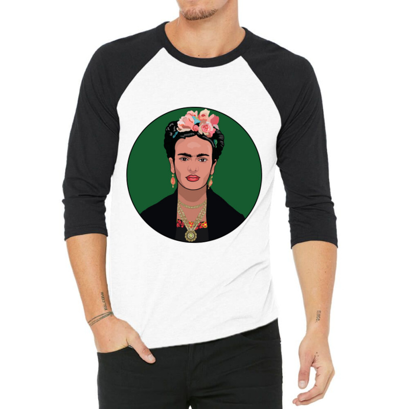 Frida Kahlo Potrait 3/4 Sleeve Shirt | Artistshot