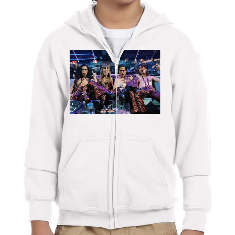 Maneskin Eurovision Poster Youth Zipper Hoodie | Artistshot