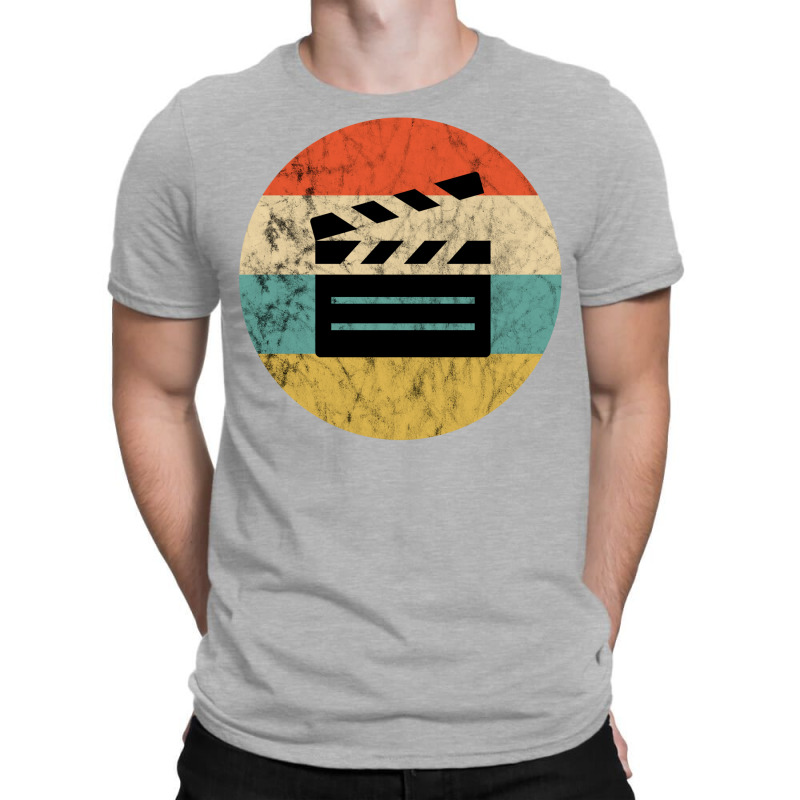 Filmmaker Clapboard Film Director Lover Retro Vintage Sunset Classic T T-Shirt by ndetisadhakb | Artistshot