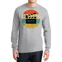 Filmmaker Clapboard Film Director Lover Retro Vintage Sunset Classic T Long Sleeve Shirts | Artistshot