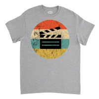 Filmmaker Clapboard Film Director Lover Retro Vintage Sunset Classic T Classic T-shirt | Artistshot